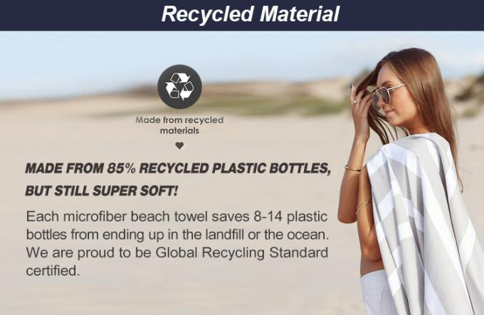 Phong cách mới thoải mái nhẹ nhàng Microfiber khăn biển hấp thụ nước nhanh in khăn biển tùy chỉnh in 0